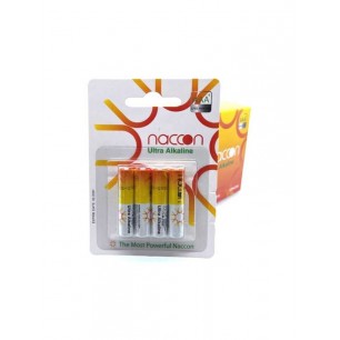 Naccon Ultra Alkalin AAA İnce Kalem Pil 4'lü Paket (LR03) Naccon Ultra Alkalin AAA İnce Kalem Pil 4'lü Paket (LR03)