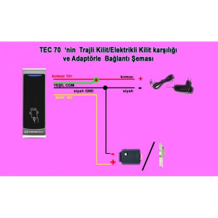 TEC 70 İÇ MEKAN KART OKUYUCU - PROXİMİTY - METAL KASA TEC 70 İÇ MEKAN KART OKUYUCU - PROXİMİTY - METAL KASA