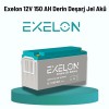 Exelon 12 Volt 150 Amper Jel Akü Derin Döngü deep cycle Exelon 12 Volt 150 Amper Jel Akü Derin Döngü deep cycle