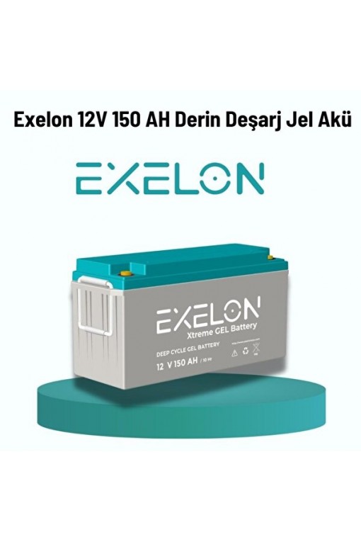 Exelon 12 Volt 150 Amper Jel Akü Derin Döngü deep cycle Exelon 12 Volt 150 Amper Jel Akü Derin Döngü deep cycle
