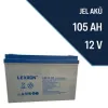 Lexron 12 Volt 105 Amper Deep Cycle Jel Akü