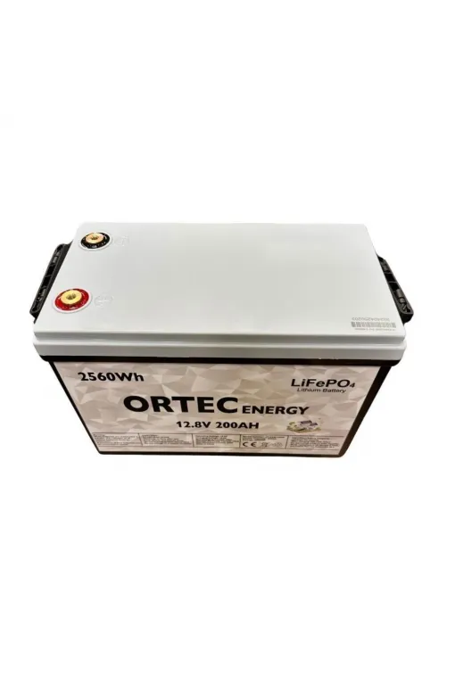 Ortec 12.8V 200AH LiFePO4 Lityum Akü 2560 Wh Yeni Nesil 2024 Üretim