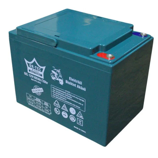 Ortec Plus 12V 100AH Elektrikli Motosiklet Aküsü 2024 Üretim Ortec Plus 12V 100AH Elektrikli Motosiklet Aküsü 2024 Üretim