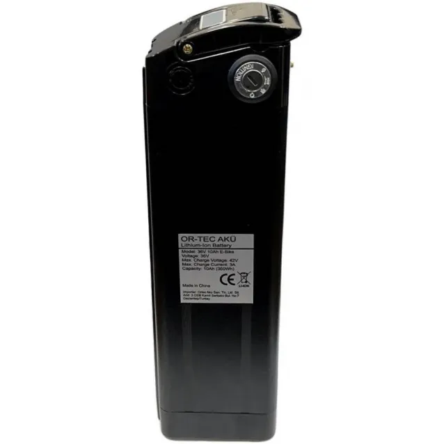 Ortec Rks 36V 10AH Yeni Nesil Elektrikli Bisiklet Bataryası Ortec Rks 36V 10AH Yeni Nesil Elektrikli Bisiklet Bataryası