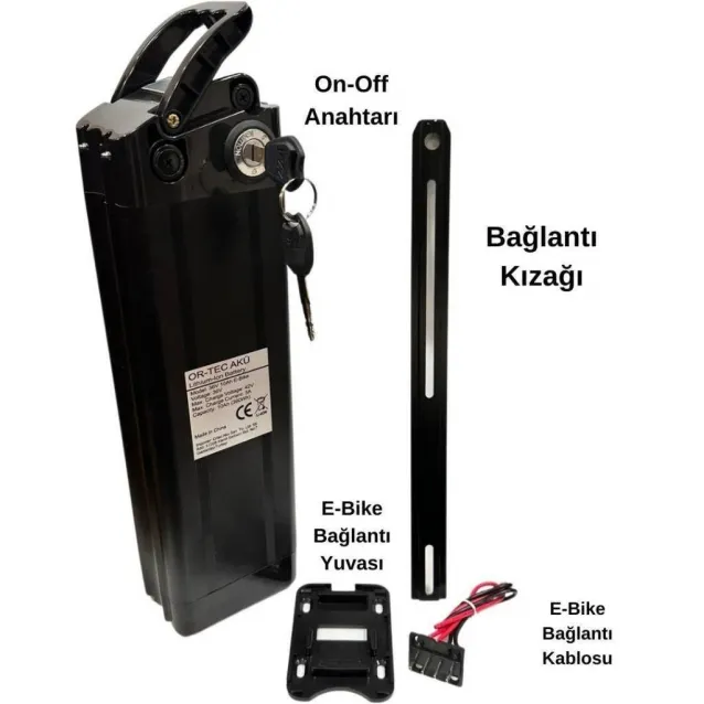 Ortec Rks 36V 10AH Yeni Nesil Elektrikli Bisiklet Bataryası Ortec Rks 36V 10AH Yeni Nesil Elektrikli Bisiklet Bataryası