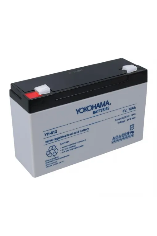 Yokohama YH-612 6 Volt - 12 Amper Akü Yokohama YH-612 6 Volt - 12 Amper Akü