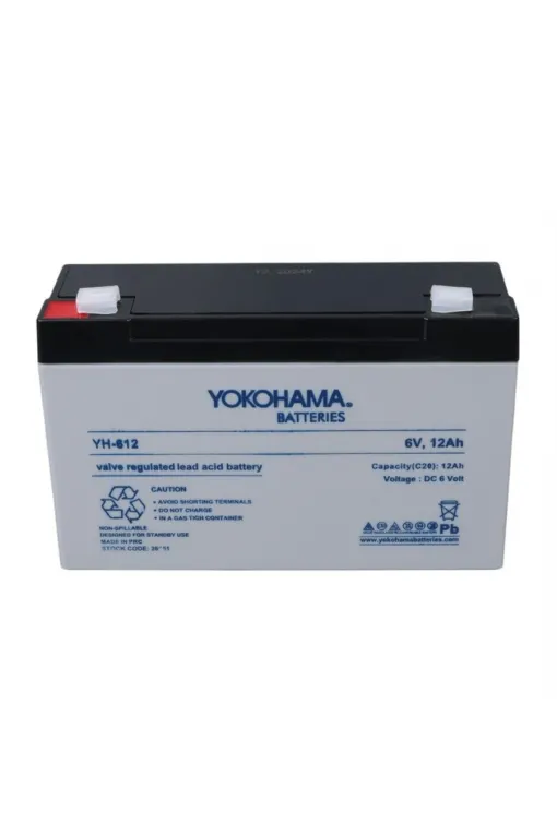 Yokohama YH-612 6 Volt - 12 Amper Akü Yokohama YH-612 6 Volt - 12 Amper Akü