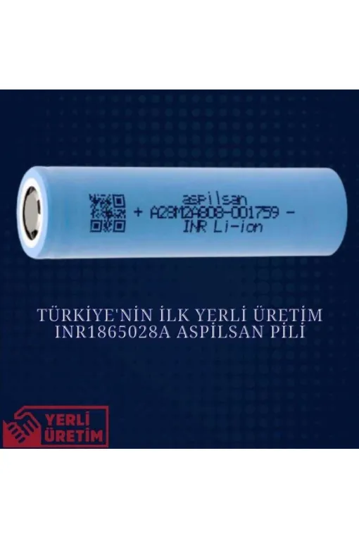 Aspilsan INR18650A28 Puntalı 3.7V 2900mAh 25A Discharge Şarjlı Li ion Pil Aspilsan INR18650A28 Puntalı 3.7V 2900mAh 25A Discharge Şarjlı Li ion Pil
