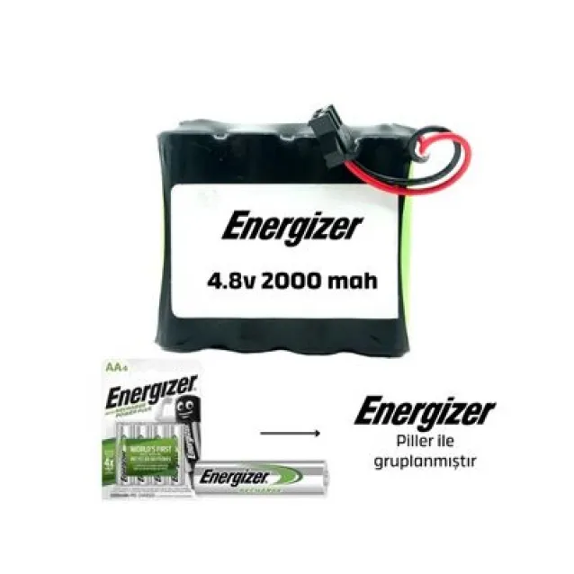 Energizer 4.8v 2000mAh Siyah Soketli Ni-Mh Oyuncak Araba Pili Energizer 4.8v 2000mAh Siyah Soketli Ni-Mh Oyuncak Araba Pili