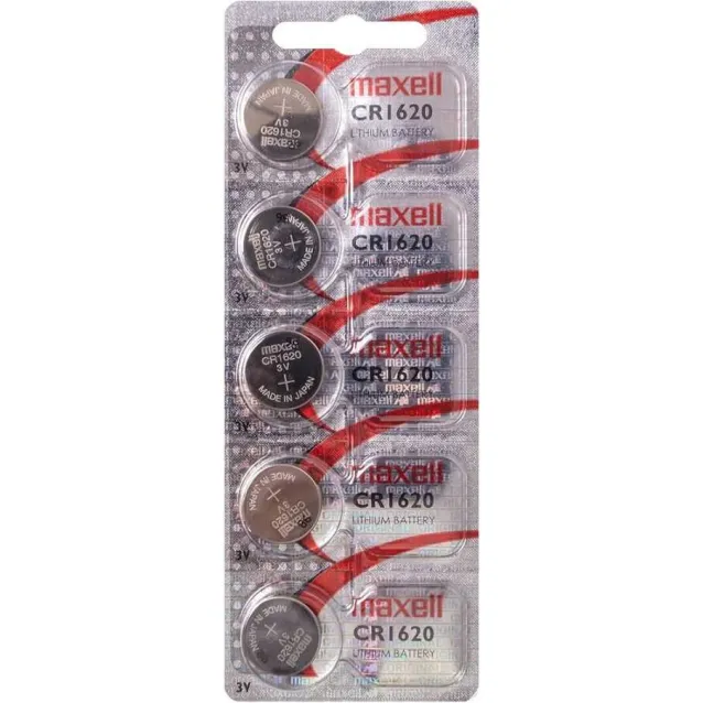 Maxell CR1620 3V Lityum Düğme Pil 5'li Paket Maxell CR1620 3V Lityum Düğme Pil 5'li Paket