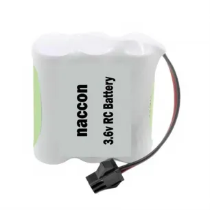 Naccon 3.6V 1800mAh Siyah Soketli Şarjlı Oyuncak Pili AA Kalem Pilli