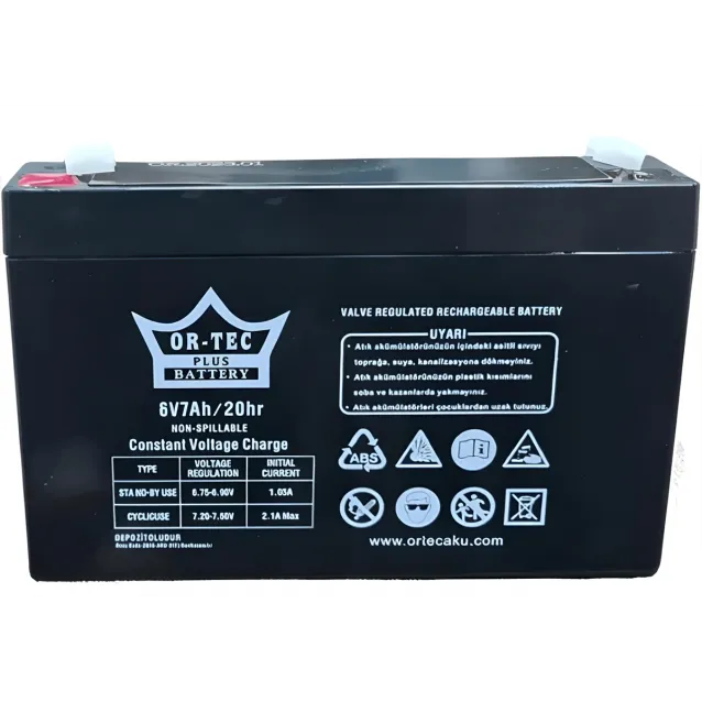 Or-Tec Yıldırım Akülü Araba 6 Volt 7 Amper Oyuncak Araba Aküsü 6V 7AH Or-Tec Yıldırım Akülü Araba 6 Volt 7 Amper Oyuncak Araba Aküsü 6V 7AH