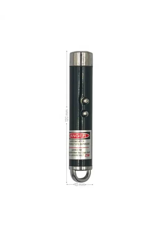 Powerdex Fener Lazer Gece Işığı Anahtar Zinciri Pilli Siyah (PD-4872)