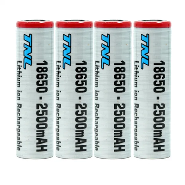 4 Adet TNL ICR18650 3.7V 2500mAh 30A Discharge Şarj Edilebilir Li-ion Pil 4 Adet TNL ICR18650 3.7V 2500mAh 30A Discharge Şarj Edilebilir Li-ion Pil
