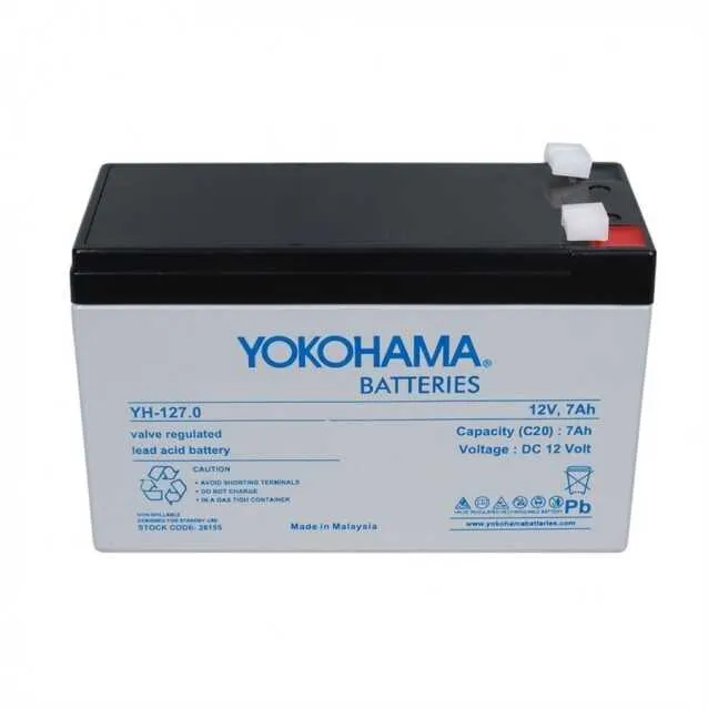 Yokohama YH-127.0 12 Volt 7 Amper Akü Yokohama YH-127.0 12 Volt 7 Amper Akü